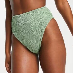 ASOS Textured Green Bikini Bottom